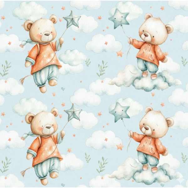 JN26 - TRICOL. BB URSINHOS COM ESTRELA - 100% ALGODÃO - A2193/001D