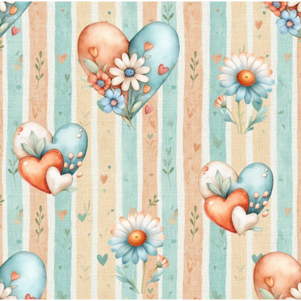 JN26 - TRICOL. BB CORAÇÕES - 100% ALGODÃO - A2195/001D