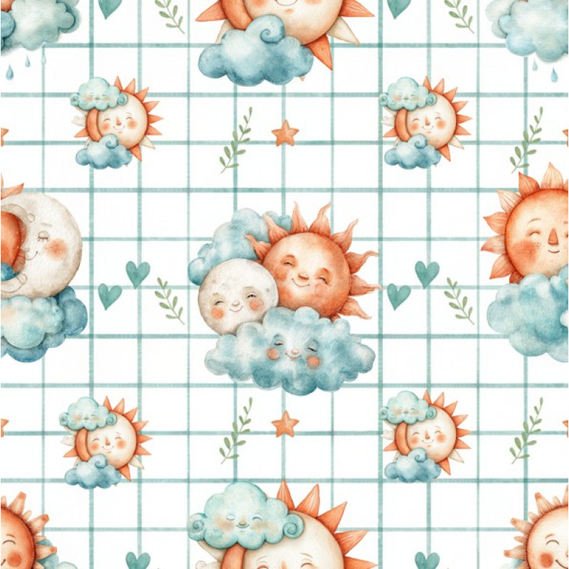 JN26 - TRICOL. BB SOL E LUA - 100% ALGODÃO - A2192/001D