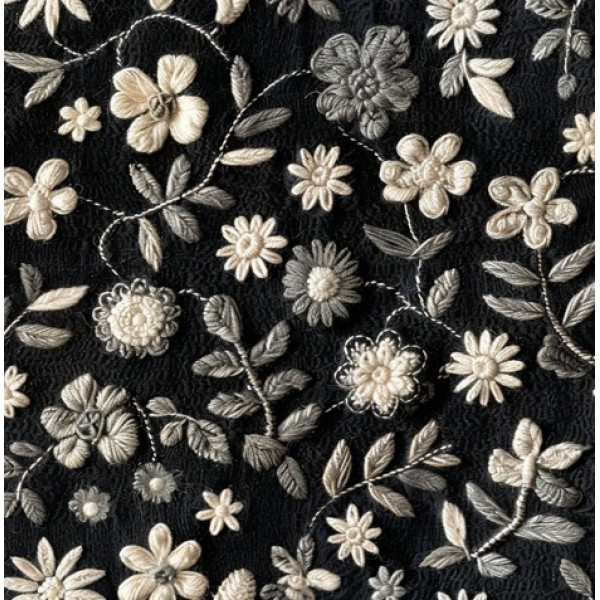 JN26 - TRICOL. BE FLORES E RAMOS - 100% ALGODÃO - A2418/001D