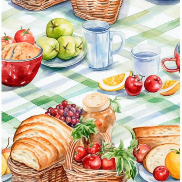 JN26 - TRICOL. BR PÃO E FRUTAS - 100% ALGODÃO - A2121/001D