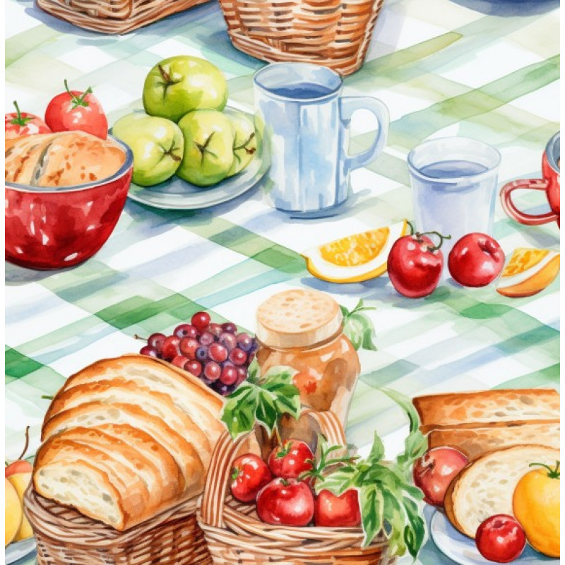 JN26 - TRICOL. BR PÃO E FRUTAS - 100% ALGODÃO - A2121/001D