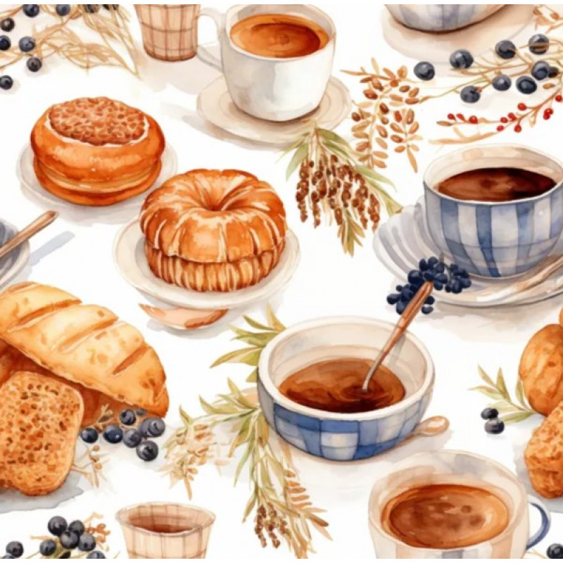 JN26 - TRICOL. BR ROSQUINHAS E CHÁ - 100% ALGODÃO - A2123/001D