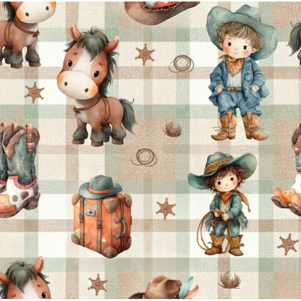 JN26 - TRICOL. CW MENINOS WESTERN  - 100% ALGODÃO - A2199/001D