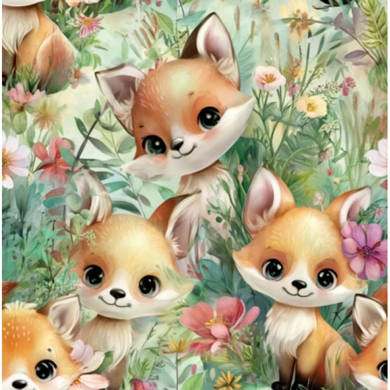 JN26 - TRICOL. FF RAPOSAS - 100% ALGODÃO - A2513/001D