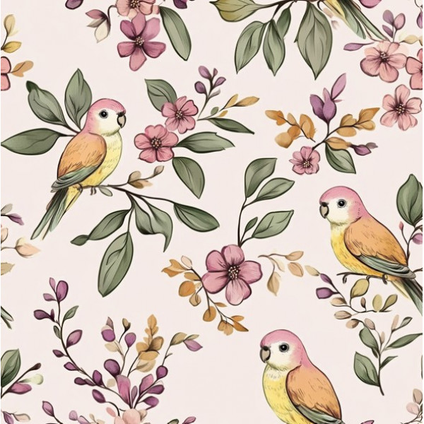 JN26 - TRICOL. PA PERIQUITOS - 100% ALGODÃO - A3048/001D