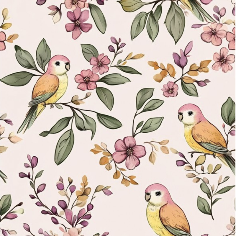 JN26 - TRICOL. PA PERIQUITOS - 100% ALGODÃO - A3048/001D