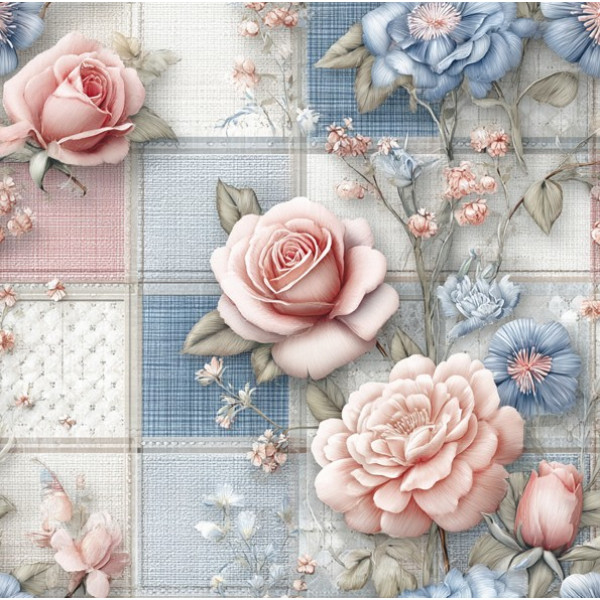 JN26 - TRICOL. SL ROSAS - 100% ALGODÃO - A3054/001D