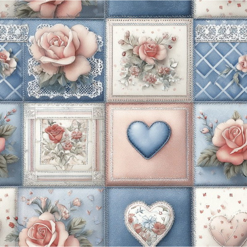 JN26 - TRICOL. SL PATCH CORAÇÃO - 100% ALGODÃO - A3053/001D