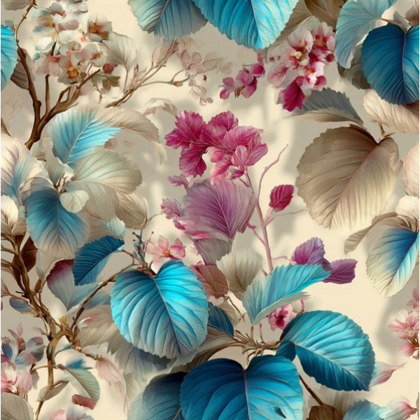 JN26 - TRICOL. TC FOLHAS - 100% ALGODÃO - A3125/001D