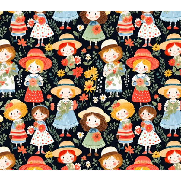 TRICOL. EST. SPRING DOLLS - 92722-001