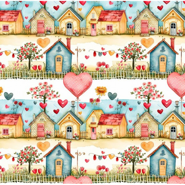 TRIC. EST. CASINHAS EM BARRAS HAPPINESS -  100% ALGODÃO - 92573-001