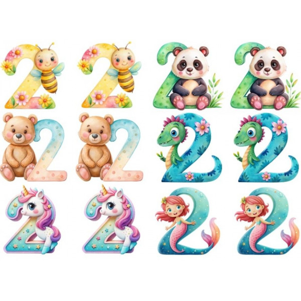 ESTAMPA FÁCIL 20cm x 14cm - NÚMERO 2