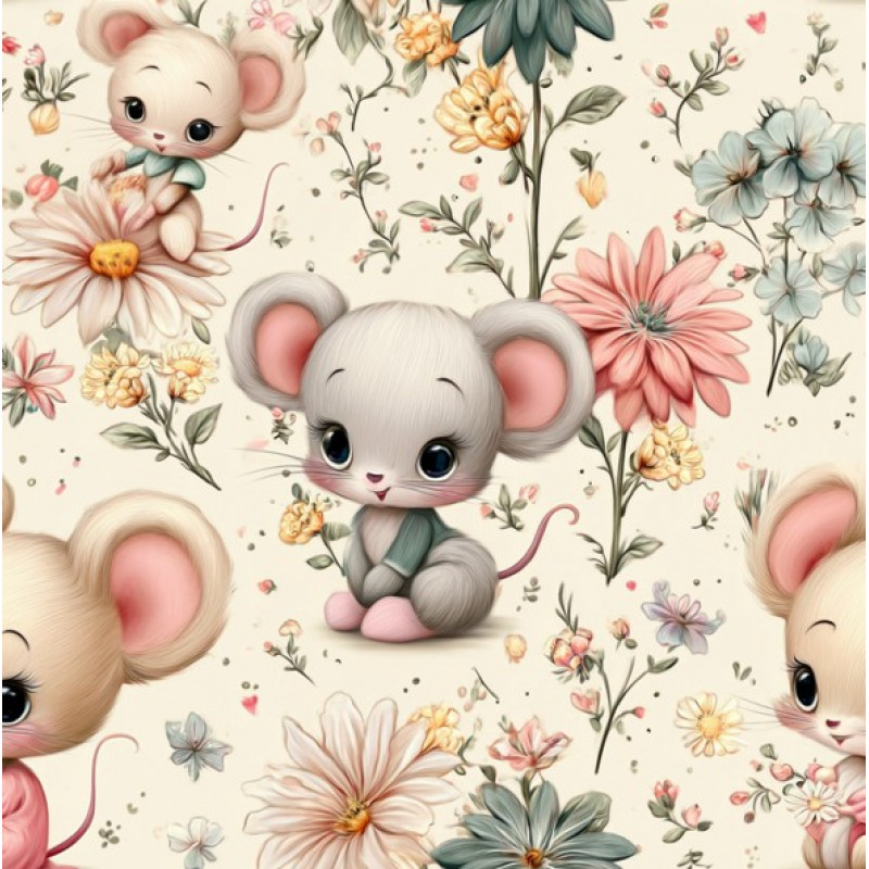 MI26 - TRICOL. BJ RATINHOS  - 100% ALGODÃO - A0772/001D