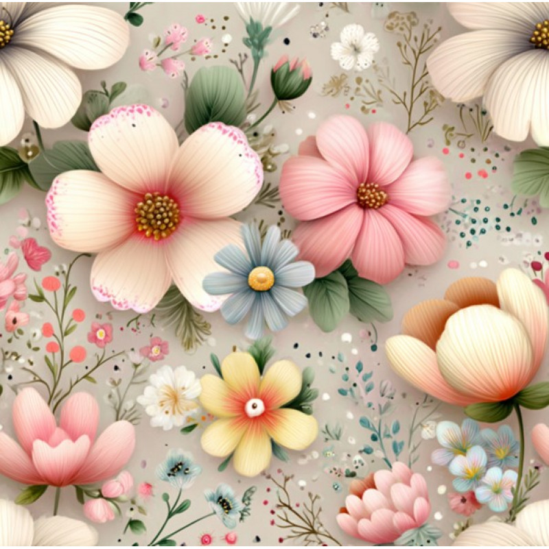 MI26 - TRICOL. BJ FLORES - 100% ALGODÃO - A0778/001D