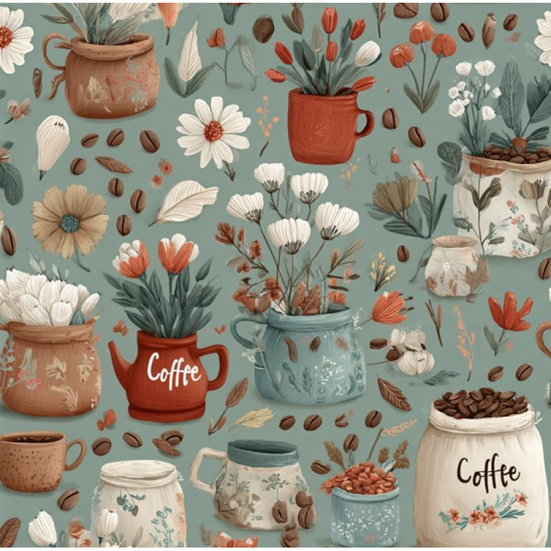 MI26 - TRICOL. CA COFFEE - 100% ALGODÃO - A1018/001D