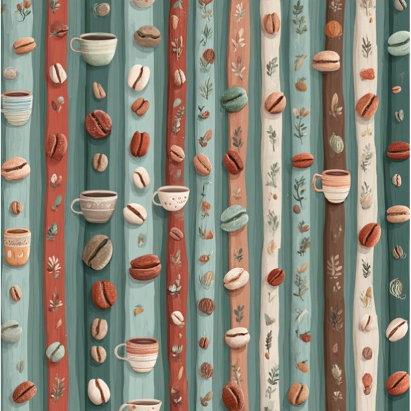 MI26 - TRICOL. CA GRÃOS E LISTRAS - 100% ALGODÃO - A1020/001D