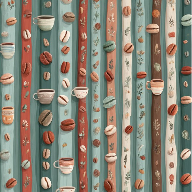 MI26 - TRICOL. CA GRÃOS E LISTRAS - 100% ALGODÃO - A1020/001D