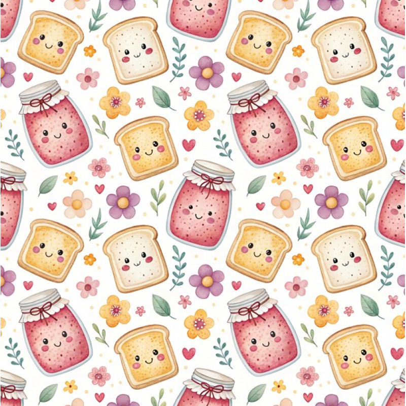 MI26 - TRICOL. PÃO E GELÉIA - 100% ALGODÃO - A0105/001D