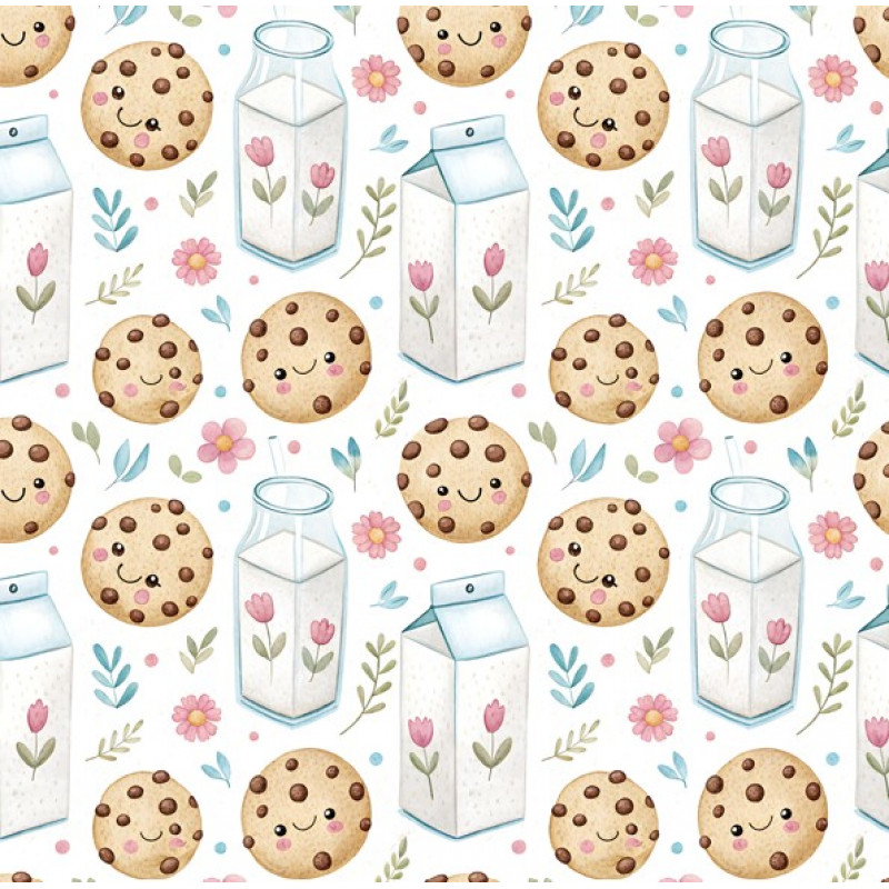 MI26 - TRICOL. LEITE E COOKIES - 100% ALGODÃO - A0107/001D