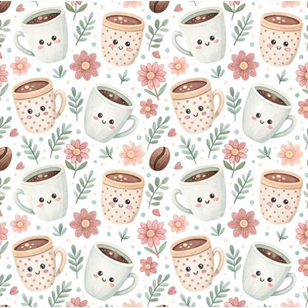 MI26 - TRICOL. XÍCARAS DIVERTIDAS - 100% ALGODÃO - A0108/001D