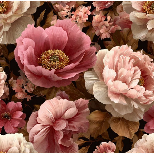 MI26 - TRICOL. OP FLORES GRANDES - 100% ALGODÃO - A1050/001D