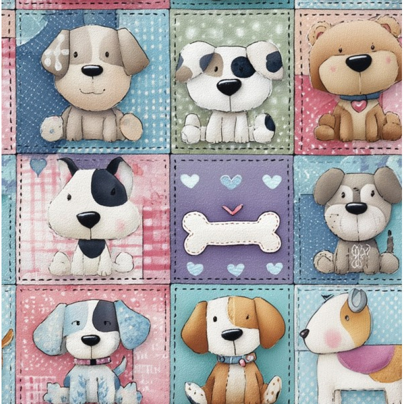 MI26 - TRICOL. PB CACHORRINHOS - 100% ALGODÃO - A0097/001D