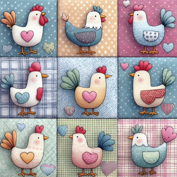 MI26 - TRICOL. PB GALINHAS - 100% ALGODÃO - A0093/001D