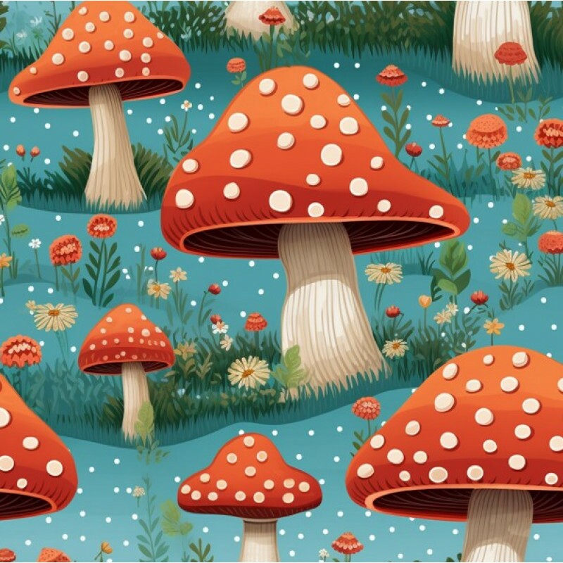 MR26 - TRICOL. LD COGUMELOS - 100% ALGODÃO - 05084/001D MR26 - TRICOL. LD COGUMELOS - 100% ALGODÃO - 05084/001D