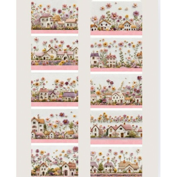 MR26 - TRICOL. BARRADO - COTTAGE GARDEN - 100% ALGODÃO