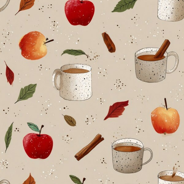 MR26 - TRICOL. AC XÍCARAS E MAÇÃS - 100% ALGODÃO - 05370/001D