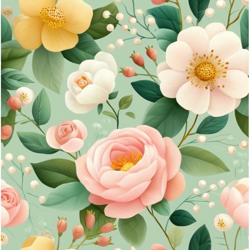 MR26 - TRICOL. BF ROSAS - 100% ALGODÃO - 04796/001D