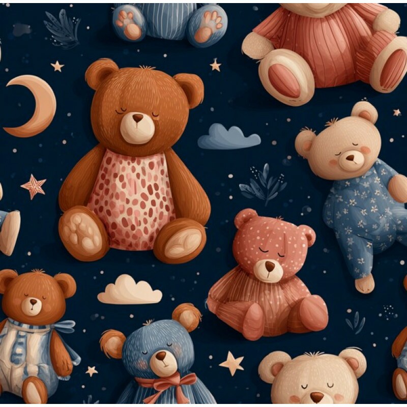 MR26 - TRICOL. NB URSOS NA NUVEM - 100% ALGODÃO - 04828/001D MR26 - TRICOL. NB URSOS NA NUVEM - 100% ALGODÃO - 04828/001D