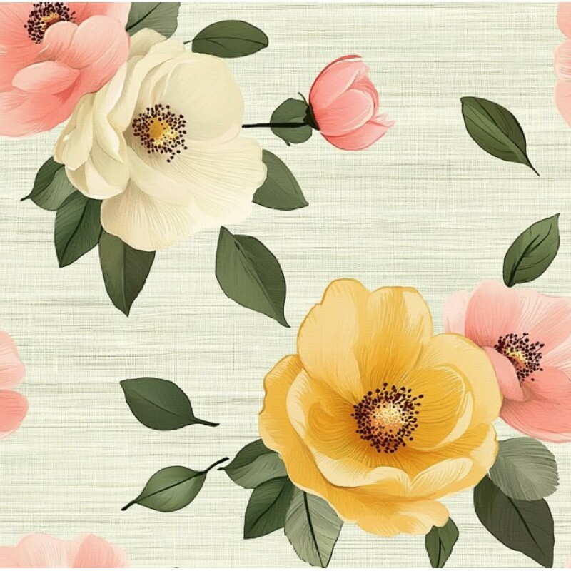 MR26 - TRICOL. HL FLOR AMARELA - 100% ALGODÃO - 05071/001D MR26 - TRICOL. HL FLOR AMARELA - 100% ALGODÃO - 05071/001D