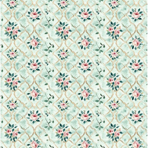 MR26 - TRICOL. MAR BOUQUETS - 100% ALGODÃO - 05365/001D