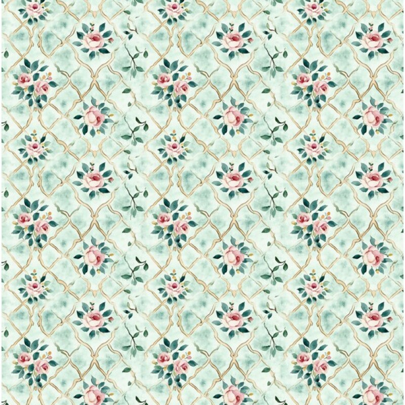 MR26 - TRICOL. MAR BOUQUETS - 100% ALGODÃO - 05365/001D MR26 - TRICOL. MAR BOUQUETS - 100% ALGODÃO - 05365/001D