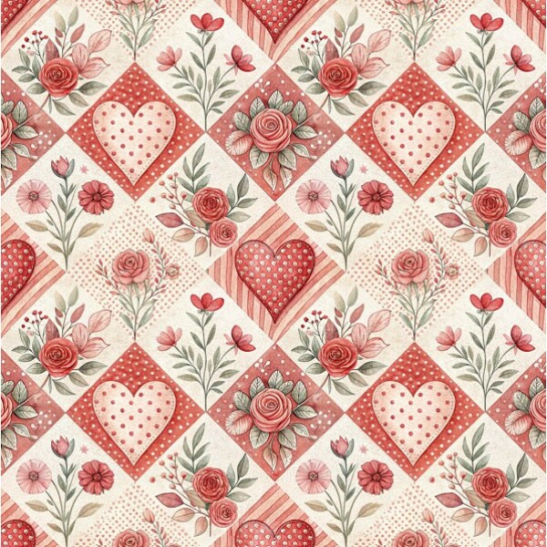 MR26 - TRICOL. PATCH LOVE 1  - 100% ALGODÃO - A0113/001D