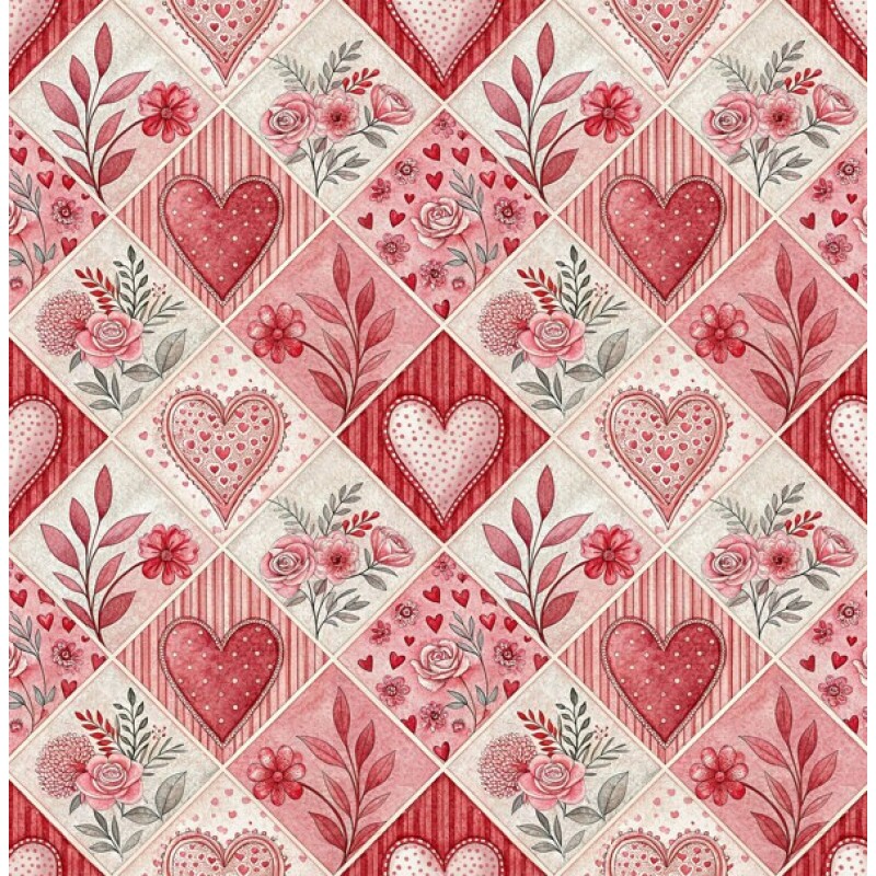 MR26 - TRICOL. PATCH LOVE 3 - 100% ALGODÃO - A0115/001D MR26 - TRICOL. PATCH LOVE 3 - 100% ALGODÃO - A0115/001D