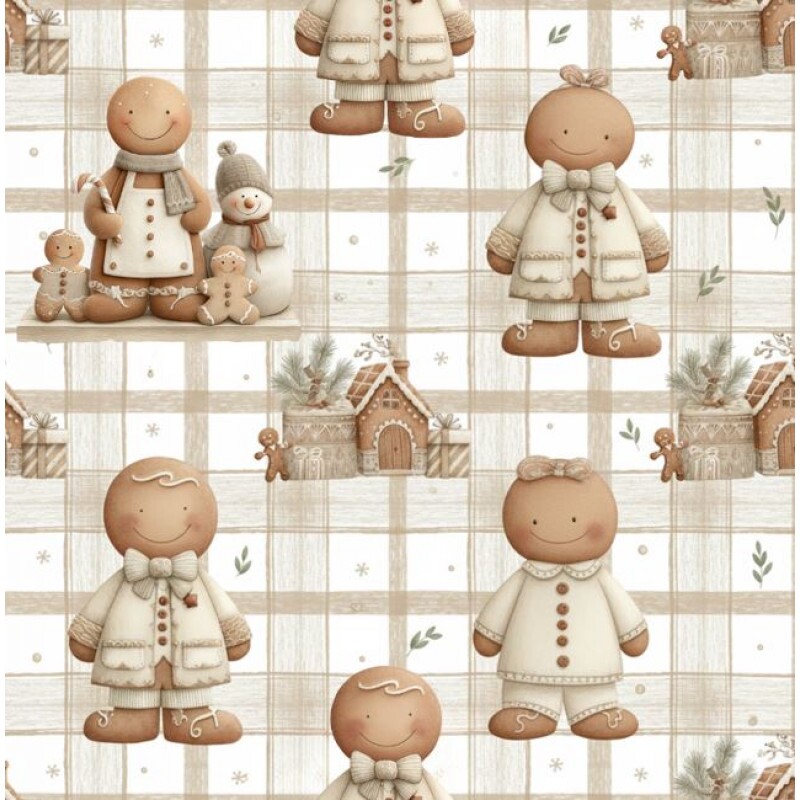 NT26 - TRICOL. NATAL BOHO GINGER - 100% ALGODÃO - A2095/001D