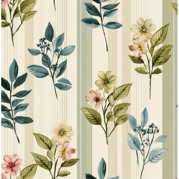 FV26 - TRICOL. ENCANTO BOTÂNICO RAMOS - 100% ALGODÃO - 04354/001D