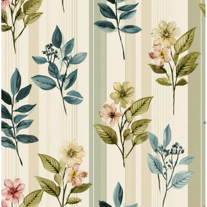 FV26 - TRICOL. ENCANTO BOTÂNICO RAMOS - 100% ALGODÃO - 04354/001D