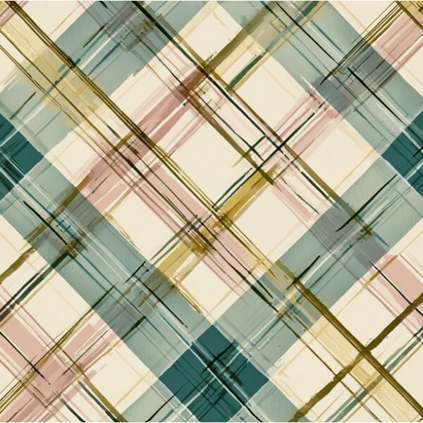 FV26 - TRICOL. ENCANTO BOTÂNICO TARTAN - 100% ALGODÃO - 04355/001D