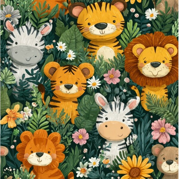 FV26 - TRICOL. FAUNA E FLORA - 100% ALGODÃO - 04362/001D