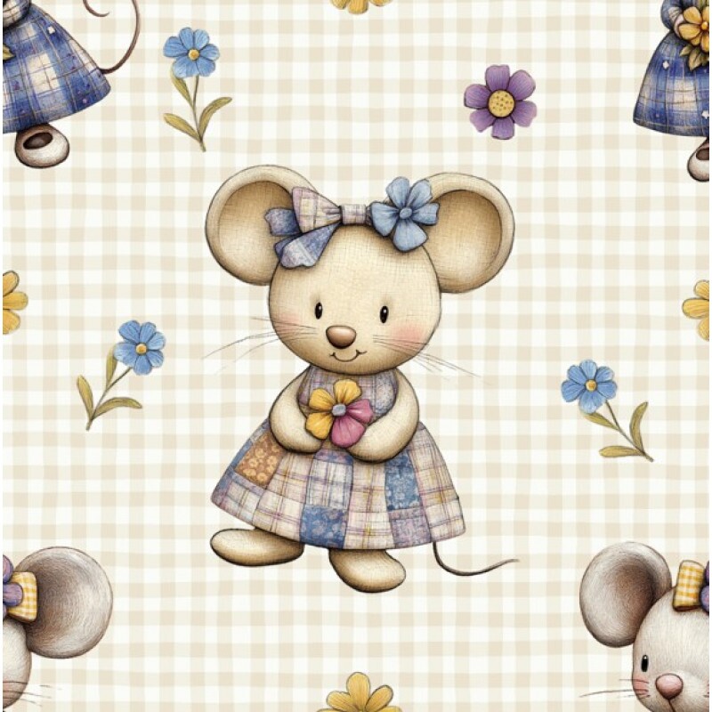 FV26 - TRICOL. BL RATINHAS - 100% ALGODÃO - 99922/001D