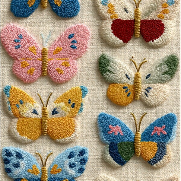 FV26 - TRICOL. PRIMAVERA BORBOLETAS  - 100% ALGODÃO - 04368/001D