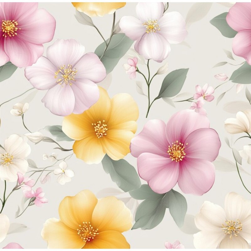 FV26 - TRICOL. YP FLORES - 100% ALGODÃO - 00398/001D