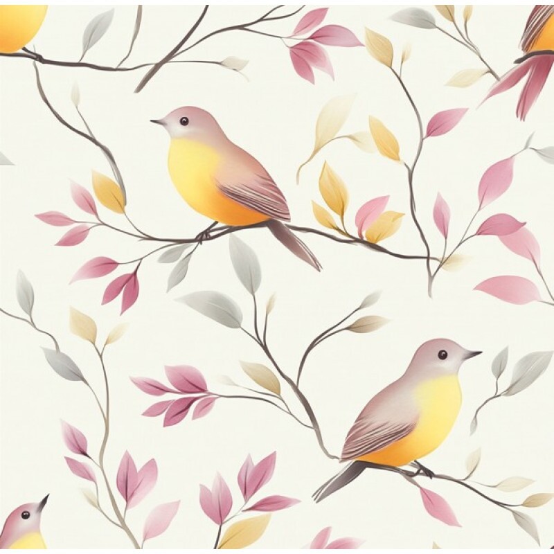 FV26 - TRICOL. YP PÁSSAROS - 100% ALGODÃO - 00399/001D