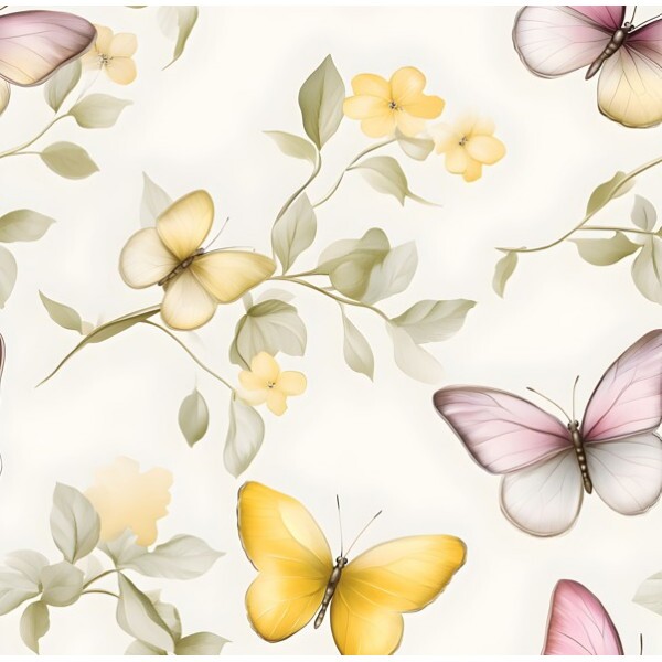 FV26 - TRICOL. YP BORBOLETAS - 100% ALGODÃO - 00400/001D