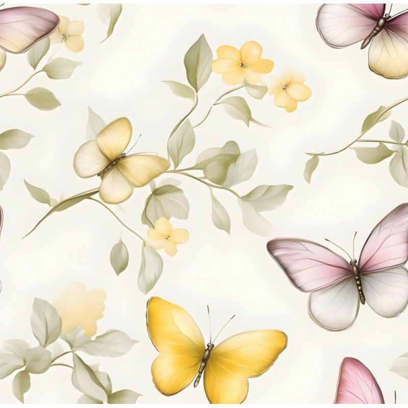 FV26 - TRICOL. YP BORBOLETAS - 100% ALGODÃO - 00400/001D