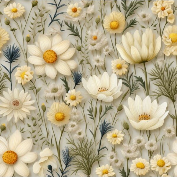 ST26 - TRICOL. MF DAISIES - 100%ALGODÃO A5241/001D